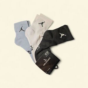 Jordan Socks Air Nike Socks 3 Pairs Everyday Max Crew MidCut Men SIZE MEDIUM
